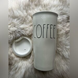 Rae Dunn tall coffee tumbler travel mug /NEW